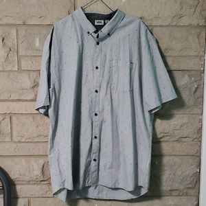 Grey vans shirt xxl short sleeved button up shirt